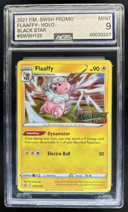 2019-2023 Pokemon SWSH Black Star Promos Flaaffy #SWSH122 AGS 9 - Image 1