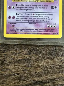 Mewtwo 1999 Holo Foil Pokemon TCG 10/102 EXCELLENT CONDITION - See Pics - Image 4