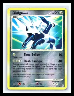 💥 DIALGA # 1/130 Rare Reverse Holo DP Diamond and Pearl Pokemon 2007 - Image 1