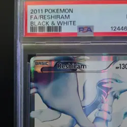 Pokemon Reshiram Black & White Full Art Holo Ultra Rare 113/114 PSA 9 - Image 3