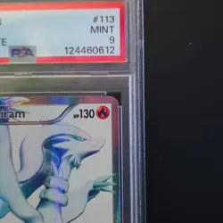 Pokemon Reshiram Black & White Full Art Holo Ultra Rare 113/114 PSA 9 - Image 4