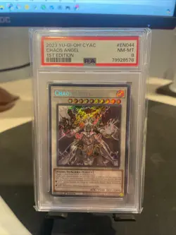 2023 Yu-Gi-Oh CYAC CHAOS ANGEL 1st Edition Psa 8 - Image 1