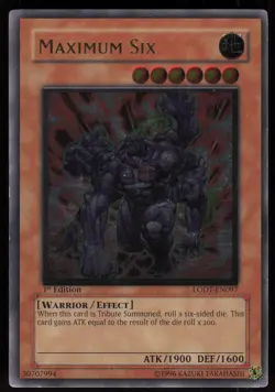 Maximum Six (UTR) LODT-EN097 Ultimate Rare 1st Edition Yu-Gi-Oh - Image 1