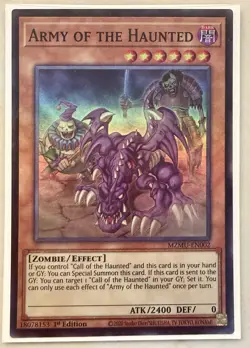 x1 Army of the Haunted - MZMU-EN002 - Super Rare - 1st Edition Yu-Gi-Oh! M/NM - Image 1