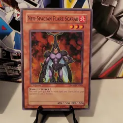 Yu-Gi-Oh! Neo-Spacian Flare Scarab 1st Edition POTD-EN004 Super Rare Near Mint - Image 1