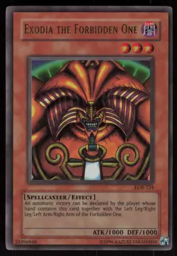 Exodia the Forbidden One LOB-124 Ultra Rare Yu-Gi-Oh - Image 1
