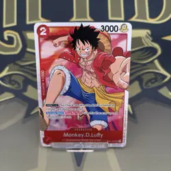 One Piece Card Game TCG Monkey.D.Luffy OP01-024 SR Super Rare English - Image 2