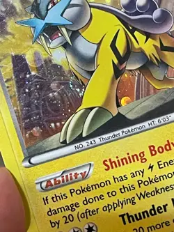 POKEMON RAIKOU 055/162 RARE COSMOS HOLOFOIL WITH SWIRL BREAKTHROUGH MP CARD - Image 4