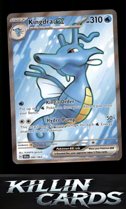 Kingdra ex - 080/064 080/064 Pokemon Ultra Rare SV: Shrouded Fable Card NM - Image 1