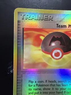 LP Pokemon Team Magma Ball Reverse Holo Card 80/95 Team Magma vs Team Aqua - Image 2