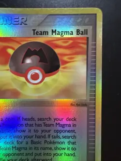 LP Pokemon Team Magma Ball Reverse Holo Card 80/95 Team Magma vs Team Aqua - Image 3