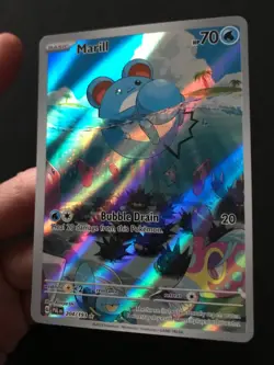 Marill 204/193 Paldea Evolved ILLUSTRATION RARE HOLO Pokemon Card Near Mint - Image 3