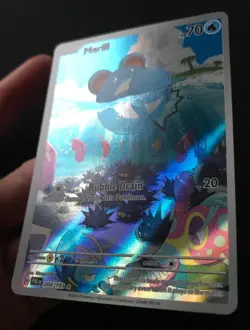 Marill 204/193 Paldea Evolved ILLUSTRATION RARE HOLO Pokemon Card Near Mint - Image 4