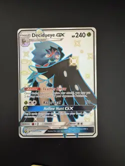 Pokemon Decidueye GX Trading Card Feather Arrow Ability Holo Rare - Image 1