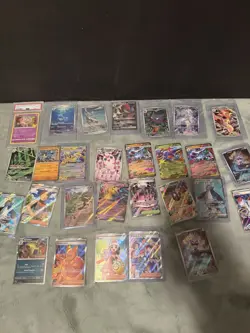 Lot Of 29 Scarlet Violet Mega Pokemon Cards Holo 151 Graded Baby Shiny Pikachu - Image 1