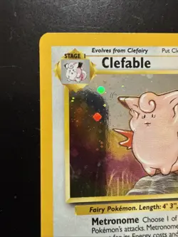Pokemon Clefable Holo Rare Card 5/130 Base Set 2 - Image 2
