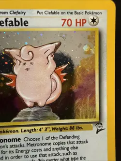 Pokemon Clefable Holo Rare Card 5/130 Base Set 2 - Image 3