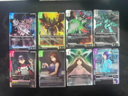 Gundam CG Weekly Play Tournament Pack Vol 3 Full Set Of 8 Participation Cards - Image 1