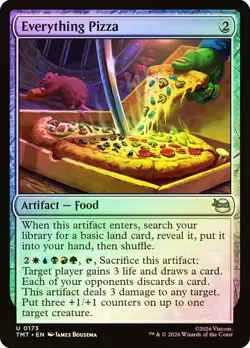 NM Foil Everything Pizza, MTG, TMNT, Magic the Gathering, 173 - Image 1