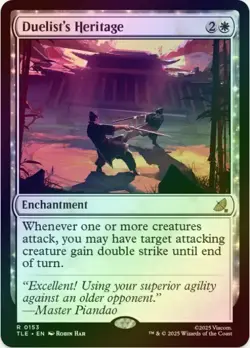 1 x Duelist's Heritage - Foil - Avatar: The Last Airbender Eternal - LP - MTG - Image 1