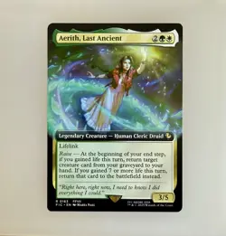 MTG: Aerith, Last Ancient (Extended Art) Commander: Final Fantasy Regular NM - Image 1