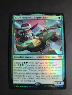 Michelangelo, Improviser (Foil) Mythic MTG Ninja Turtles - Image 1