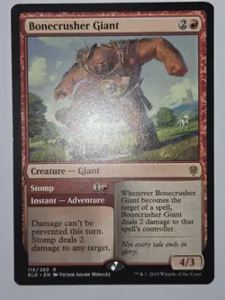 MTG Bonecrusher Giant Throne of Eldraine 115/269 Regular Rare - Image 2
