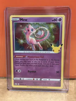 Pokemon TCG Mew 011/025 Holo Rare Celebrations - Image 1