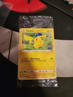2022 Sword & Shield Pokemon GO SEALED Pikachu Promo #28/78 Holo - Image 1