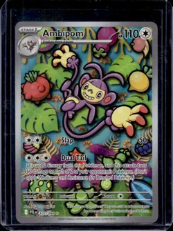 2025 Pokemon Phantasmal Flames Ambipom Illustration Rare #107/094 - Image 1