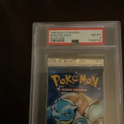 PSA 8 1999 WOTC ENGLISH POKEMON TCG BASE SET UNLIMITED FOIL PACK BLASTOISE ART - Image 2