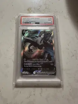 2022 POKEMON SWORD & SHIELD SILVER TEMPEST #186 FULL ART/LUGIA V PSA 9 - Image 1
