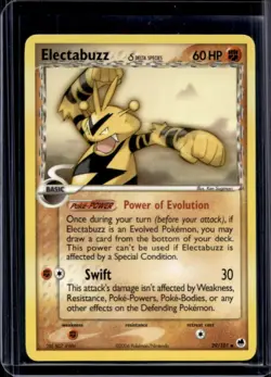 2006 Pokemon EX Dragon Frontiers Electabuzz #29/101 - Image 1