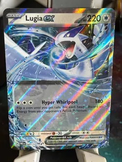 POKEMON LUGIA EX 082/131 DOUBLE RARE HOLOFOILPRISMATIC EVOLUTIONS NM CARD - Image 1