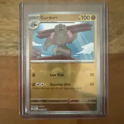 Gurdurr (Poke Ball Pattern) 048/086 Sv: Black Bolt Holo Near Mint Pokemon TCG - Image 1