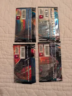 Pokemon TCG Cosmic Eclipse Booster Pack Art Set New Sealed 4 Packs - Image 2