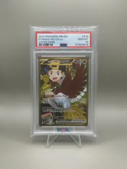 2025 POKEMON DRI EN-DESTINED RIVALS HYPER RARE #239 ETHAN'S HO-OH EX PSA 10 - Image 1