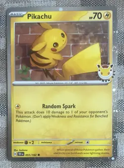 Pikachu 051/162 Pokemon Day 2026 30th Anniversary Stamped Promo Pokemon TCG - Image 1