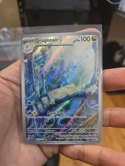 Pokemon TCG Dragonair Scarlet & Violet 151 Illustration Rare Card NM Free Ship - Image 1