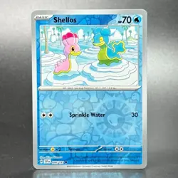 Pokemon Scarlet & Violet: Surging Sparks #046/191 Shellos Reverse Holofoil - Image 1
