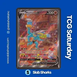 2022 POKEMON SWORD & SHIELD ASTRAL RADIANCE #172/189 MACHAMP V ALTERNATE ART - Image 1