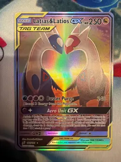 Carta Pokemon Latios & Latias card Eng promo FAN Art No Pikachu No Charizard - Image 1