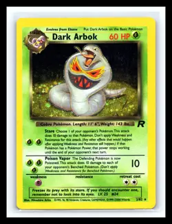 💥 DARK ARBOK HOLO RARE # 2/82 | TEAM ROCKET SET | Pokemon 2000 TCG Vintage - Image 1