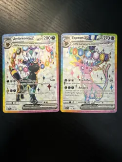 Umbreon ex & Espeon ex Full Art Promo Prismatic Evolutions Pokemon TCG - Image 1