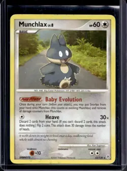 2007 Pokemon Diamond & Pearl Munchlax #33/130 - Image 1