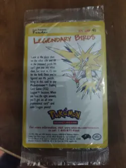 Sealed Pokemon the Movie (2000) Legendary Birds Promo Zapdos Set of One - Image 1
