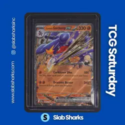 2025 POKEMON DESTINED RIVALS #104/182 CYNTHIA'S GARCHOMP EX DOUBLE RARE - Image 1