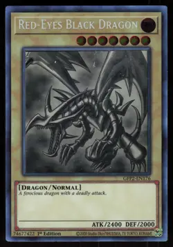 Red-Eyes Black Dragon (Ghost Rare) GFP2-EN176 Ghost Rare 1st Edition Yu-Gi-Oh - Image 1