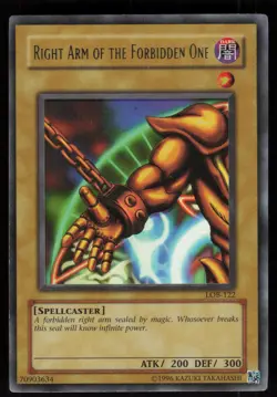 Right Arm of the Forbidden One LOB-122 Ultra Rare Yu-Gi-Oh - Image 1