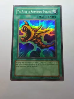 The Flute of Summoning Dragon SDK-042 Yugioh Super Rare Unlimited LP - Image 1